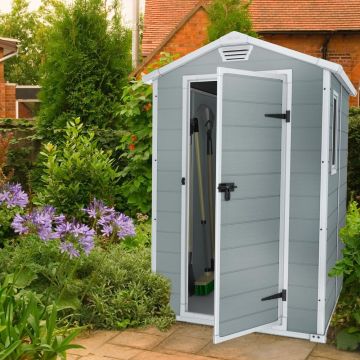 Abri de jardin résine Premium 46SP gris Abri de jardin résine Premium 46SP gris