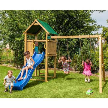 Aire de jeu maisonnette en bois POLLUX ® Aire de jeu maisonnette en bois POLLUX ®