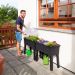 Carré potager Urban sur pieds avec mini-serre