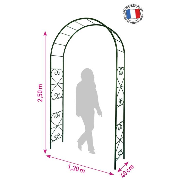 Arco da giardino romantico per rampicanti